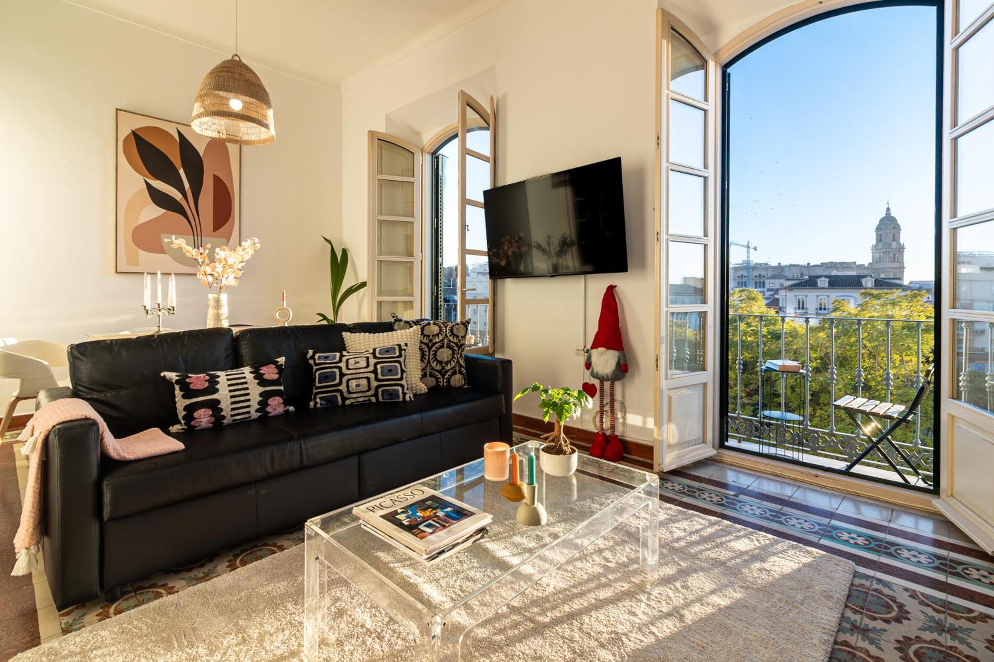 Malaga Center Flat Balcony At Picasso'S Home المظهر الخارجي الصورة