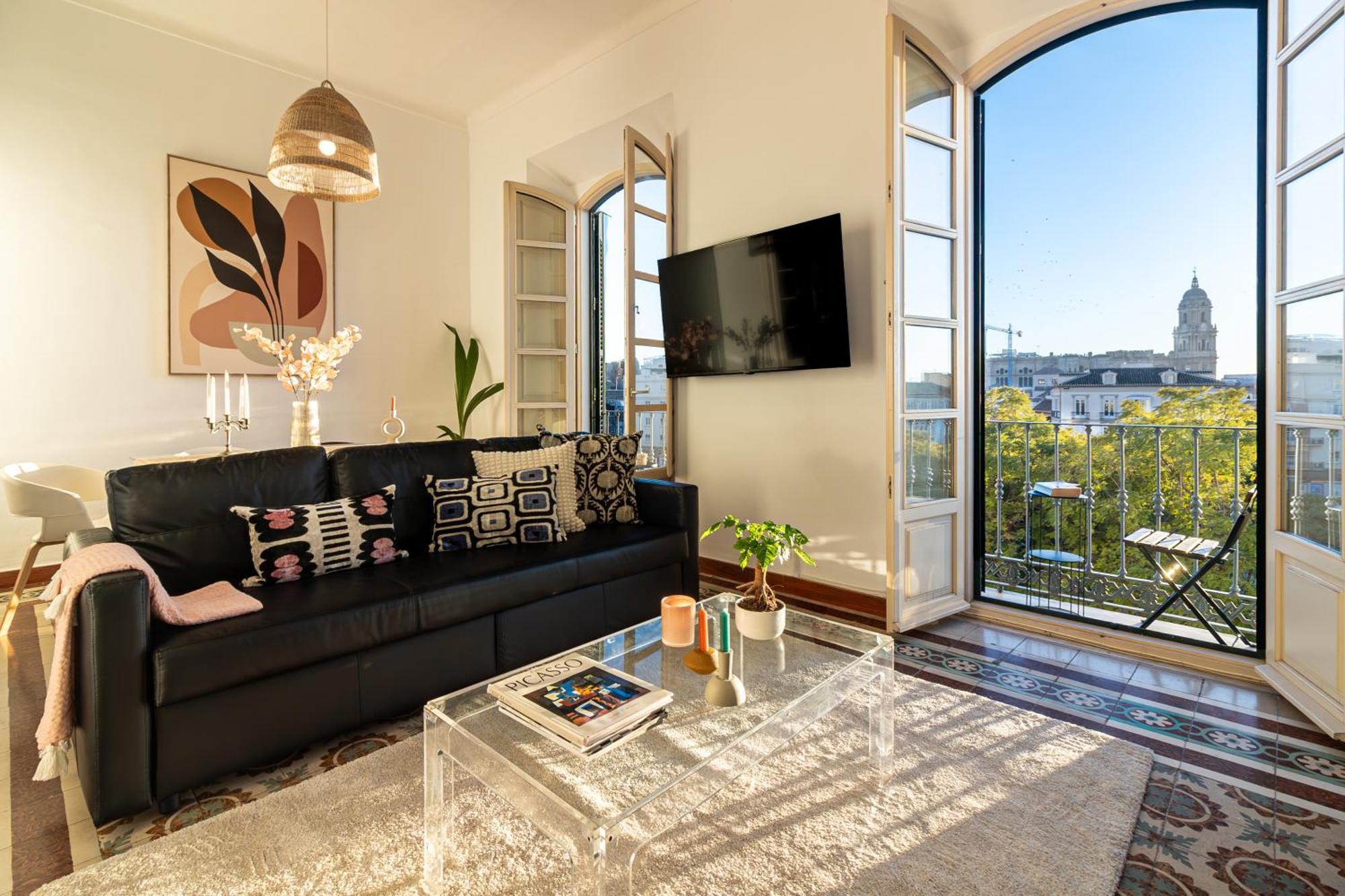 Malaga Center Flat Balcony At Picasso'S Home المظهر الخارجي الصورة